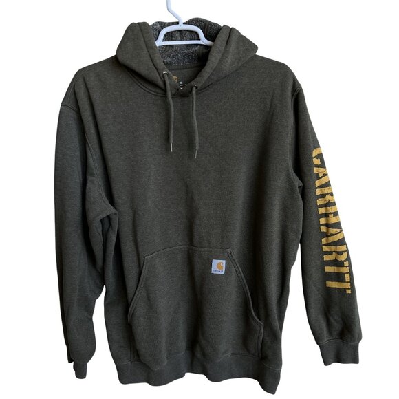 Carhartt Mens XL Original Fit Logo Speelout Hoodie Sweatshirt Skater Streetwear - Picture 3 of 11